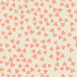 All Over Heart print with distress effect