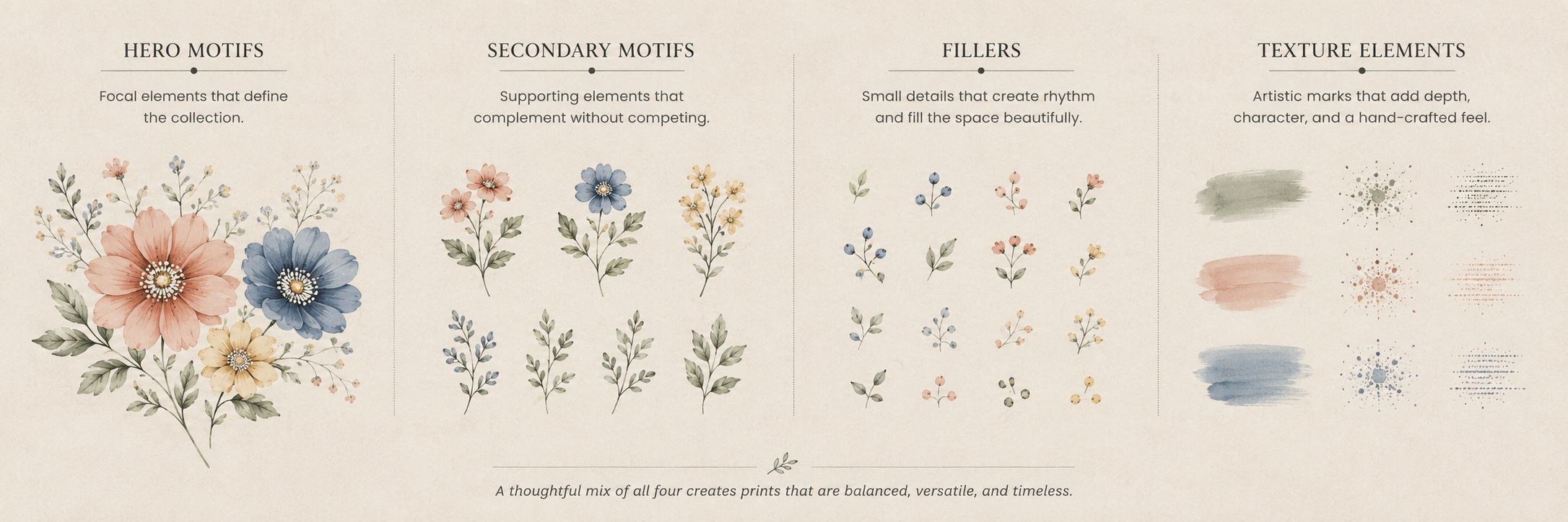 Type of motifs required in Textile Print Design